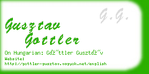 gusztav gottler business card